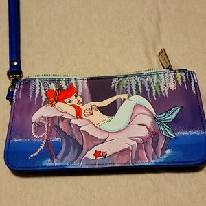 Disney loungefly mermaid lagoon Peter pan wallet